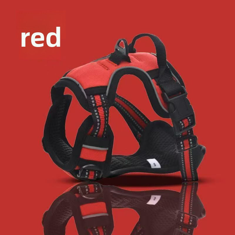 Reflective Adjustable Dog Chest Harness with Leash