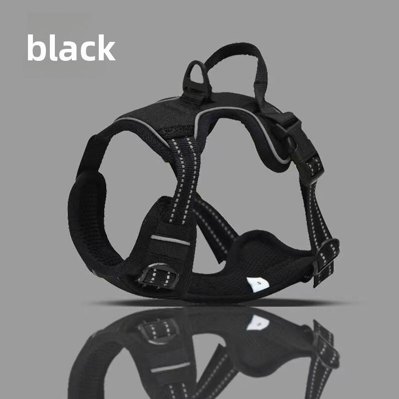Reflective Adjustable Dog Chest Harness with Leash